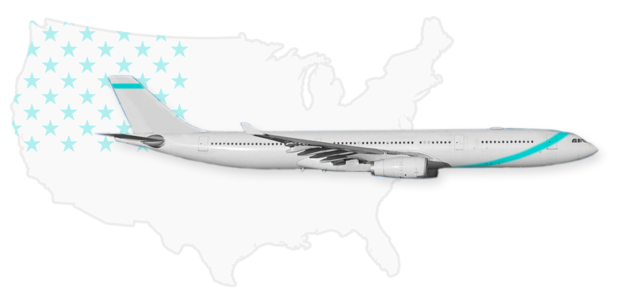 Авиаперевозки из Альметьевска в США и из Америки в Альметьевск